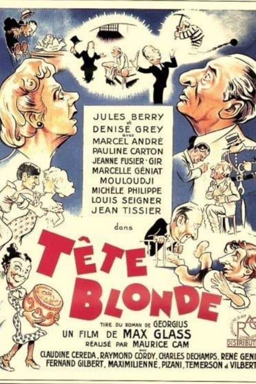 Tête blonde poster