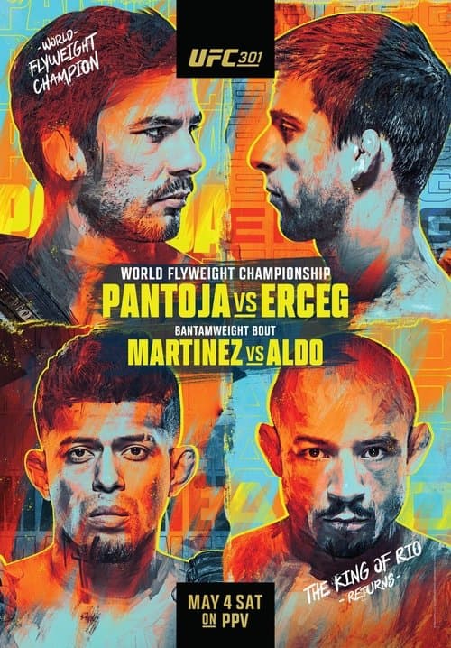 UFC 301: Pantoja vs. Erceg poster