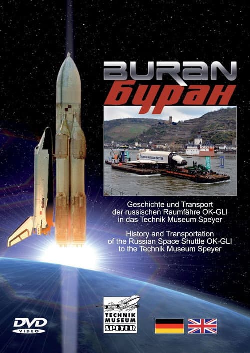 Buran - Geschichte und Transport der russischen Raumfähre OK-GLI poster