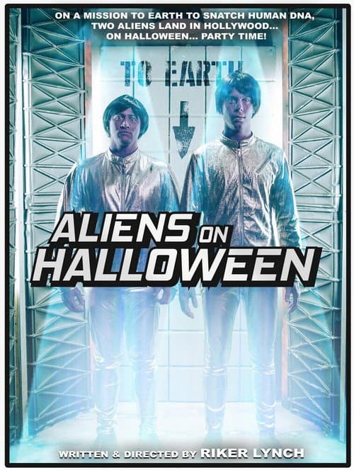 Aliens on Halloween poster