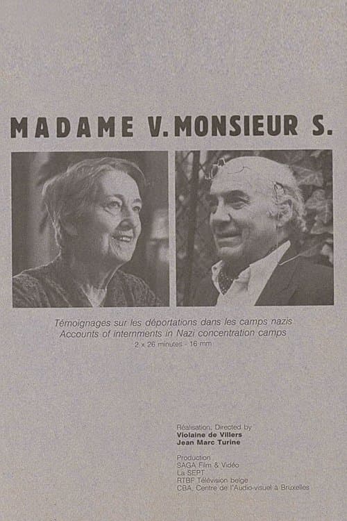 Madame V. Monsieur S. poster