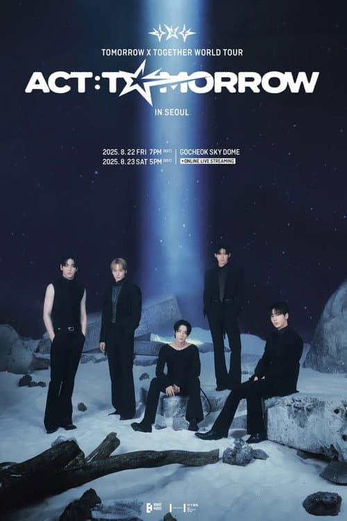 TOMORROW X TOGETHER WORLD TOUR 'ACT:TOMORROW' poster