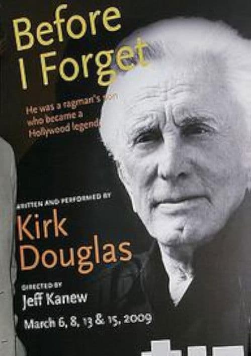 Kirk Douglas: Before I Forget poster