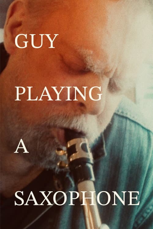 Guy Playing a Saxophone poster