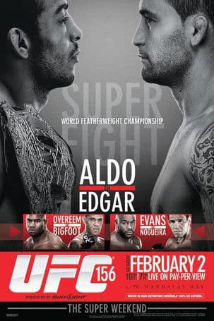 UFC 156: Aldo vs. Edgar poster