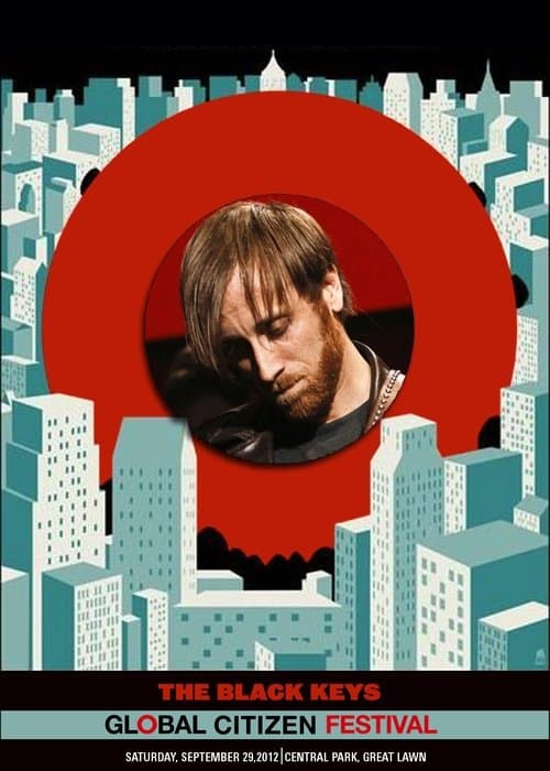 The Black Keys: Live at Global Citizen Music Festival 2012 poster