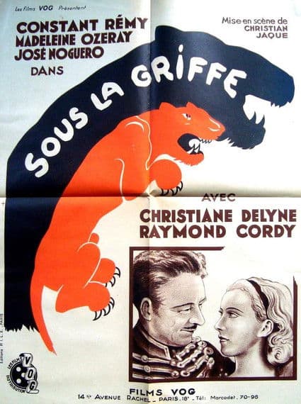 Sous la griffe poster