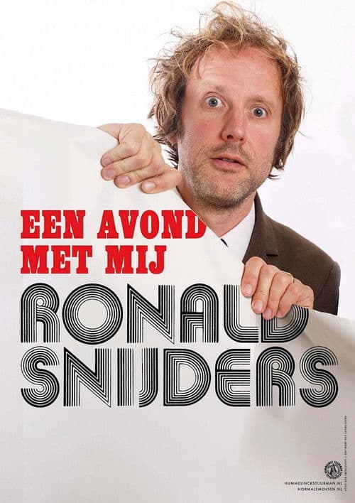 Ronald Snijders: Een Avond met Mij poster