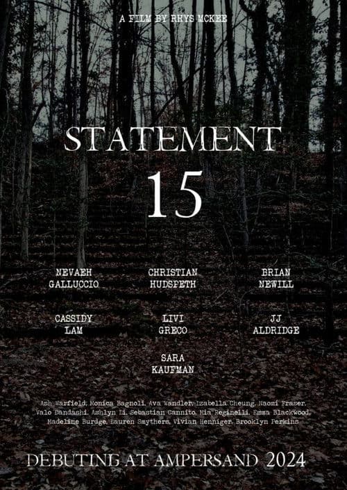 Statement 15 poster
