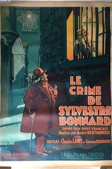 The crime of Sylvestre Bonnard poster