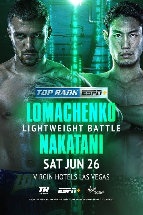 Vasyl Lomachenko vs. Masayoshi Nakatani poster