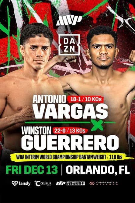 Antonio Vargas vs. Winston Guerrero poster