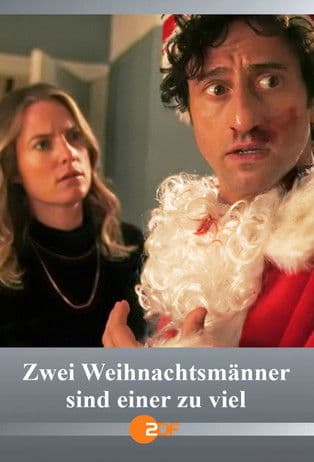 Zwei Weihnachtsmänner sind einer zu viel poster