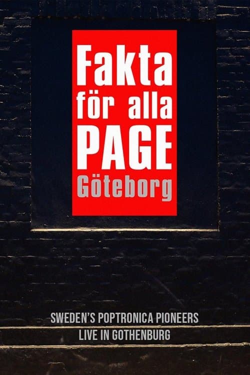 Page – Fakta För Alla Göteborg poster