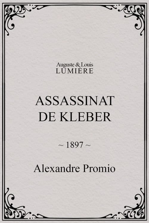 Assassinat de Kleber poster