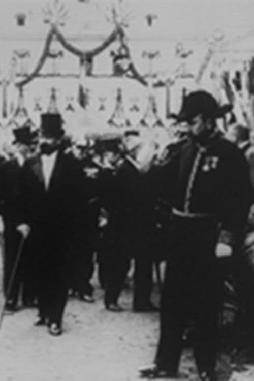 Le président arrivant à l’inauguration du monument de Paul Baudry poster