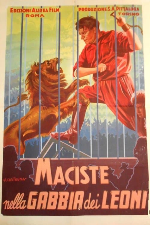 Maciste nella gabbia dei leoni poster