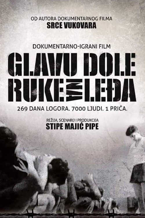 Glavu dole, ruke na leđa poster