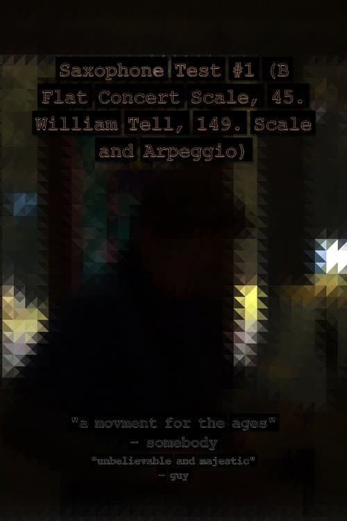 The Saxophone Test poster