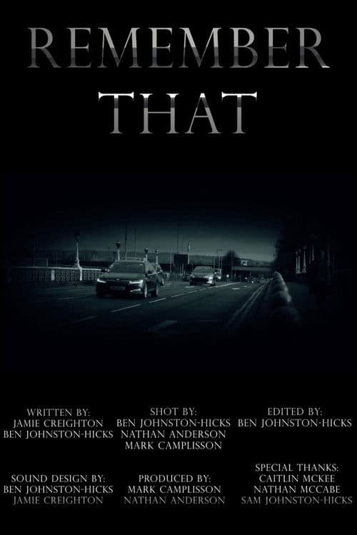 Remember That poster