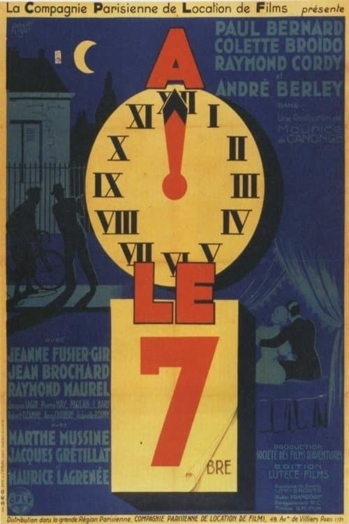 À minuit, le 7 poster