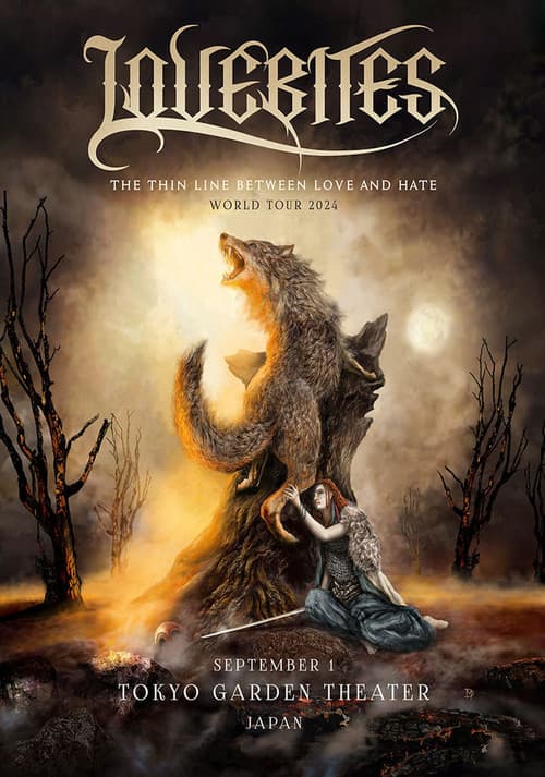 LOVEBITES - The Thin Line Between Love & Hate - World Tour 2024 - Live In Japan poster