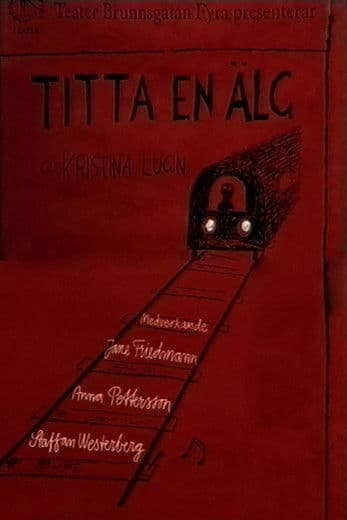 Titta en älg poster