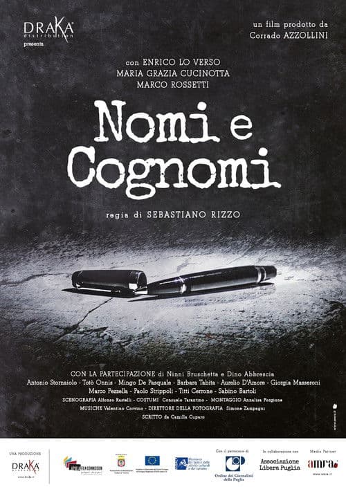 Nomi e cognomi poster