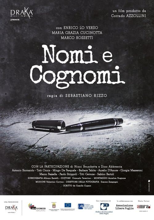 Nomi e cognomi poster