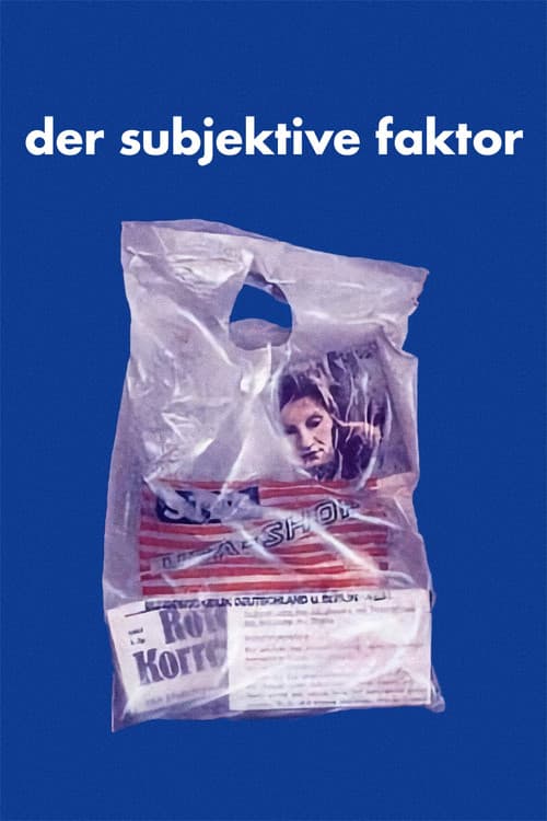 Der subjektive Faktor poster