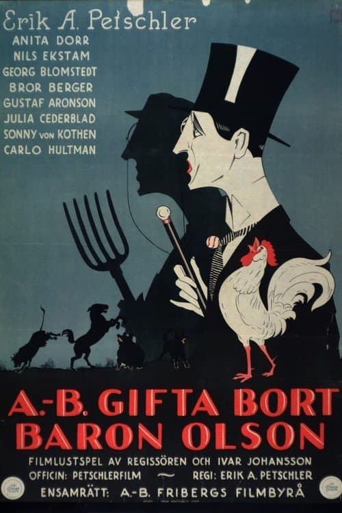 A.-B. gifta bort baron Olson poster