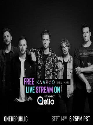 OneRepublic Live Kaaboo Del Mar Festival poster
