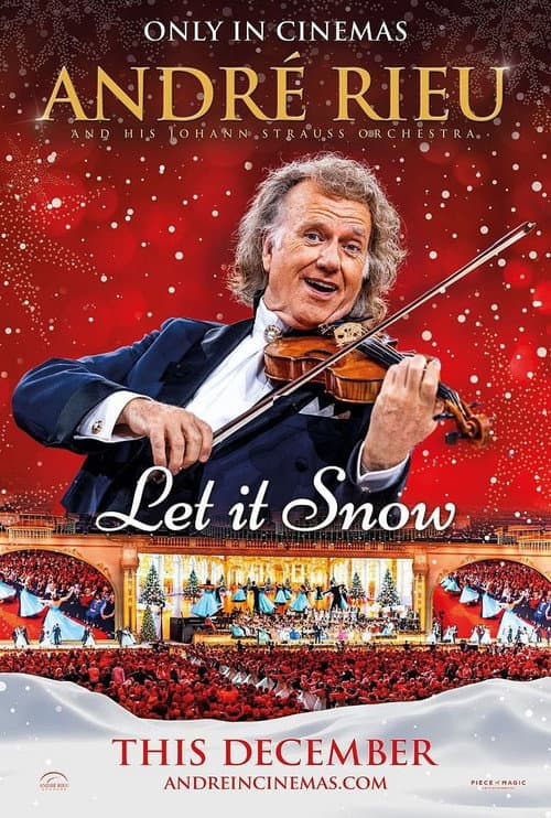 Andre Rieu's 2026 Christmas Concert Let It Snow poster
