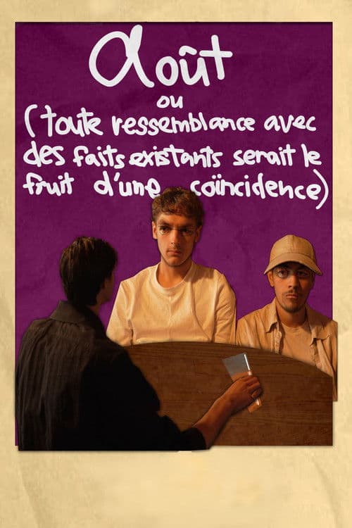 Août ou (Toute ressemblance avec des faits existants serait le fruit d'une coïncidence) poster