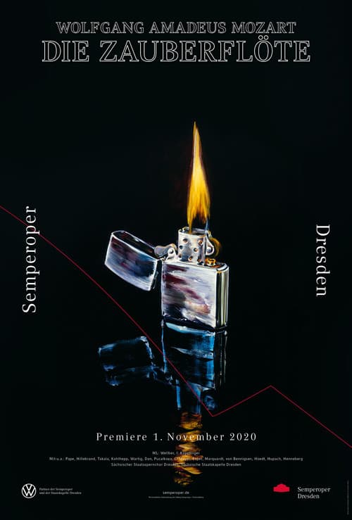 Die Zauberflöte aus der Semperoper Dresden poster