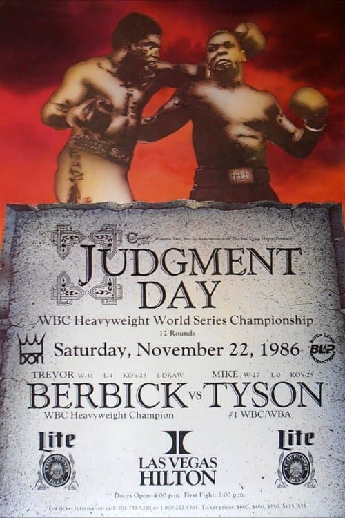 Mike Tyson vs Trevor Berbick poster