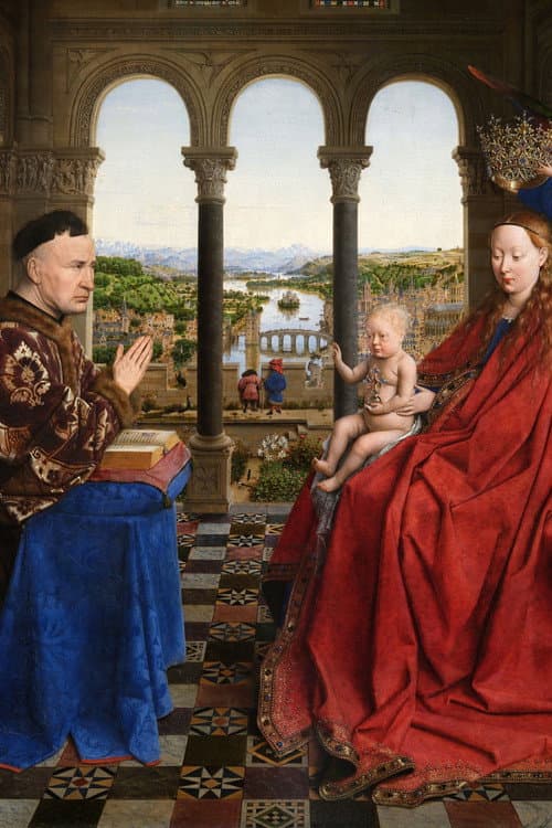 Van Eyck « Miracle dans la loggia » poster