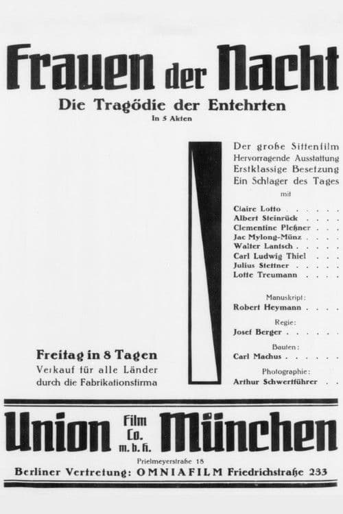 Die Tragödie der Entehrten poster