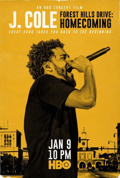 J. Cole Forest Hills Drive: Homecoming poster