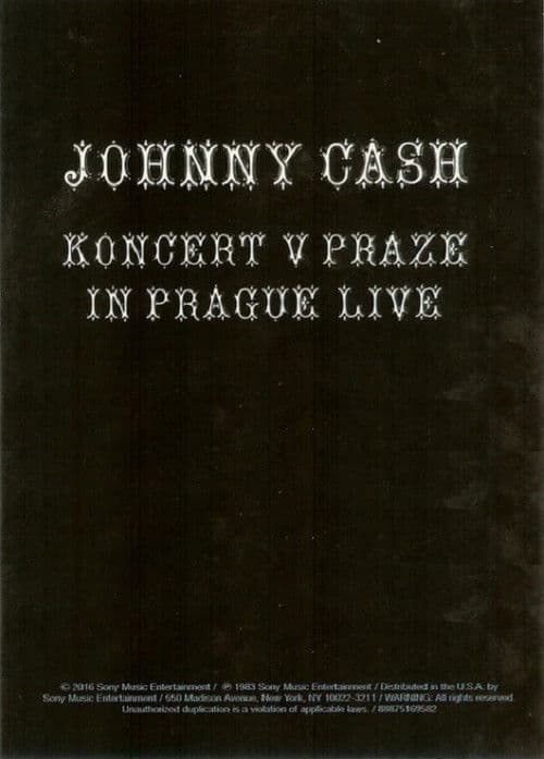 Johnny Cash: Live in Prague poster
