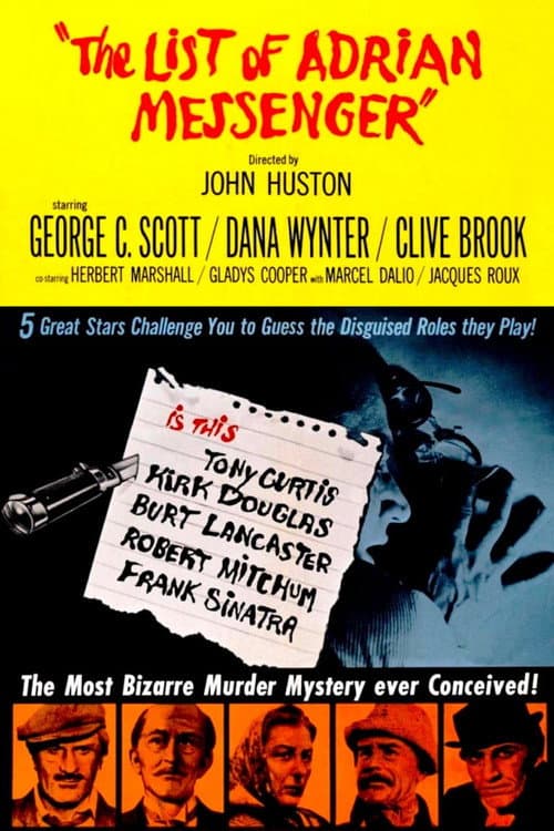 The List of Adrian Messenger poster