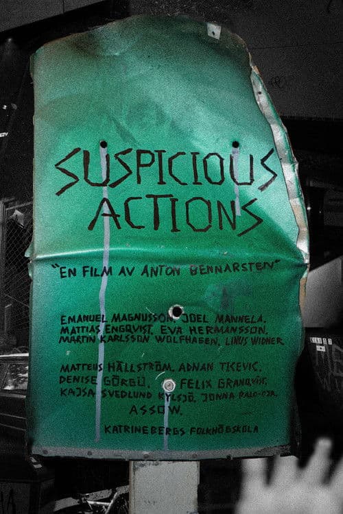 Misstänkt beteende. Håll uppsikt. poster