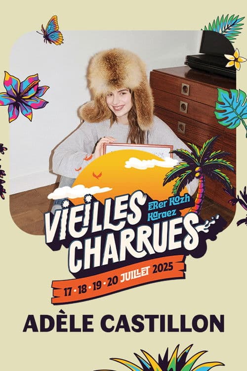 Adèle Castillon en concert aux Vieilles Charrues 2025 poster