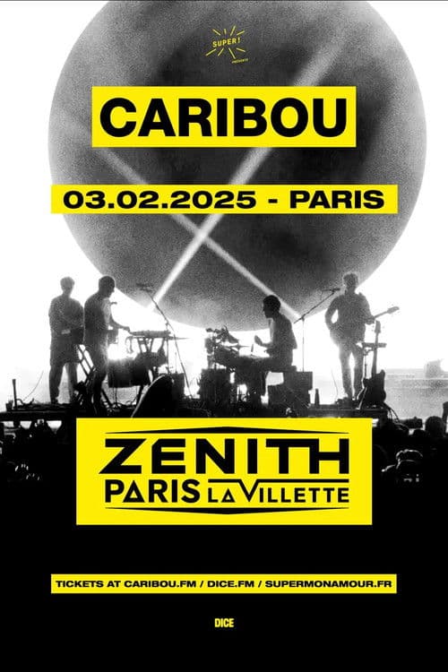 Caribou - Zénith Paris - La Villette - ARTE Concert poster