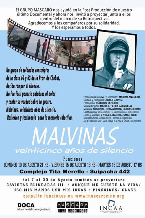 Malvinas. Veinticinco años de silencio poster