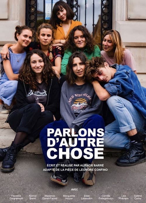 Let's talk about something else poster