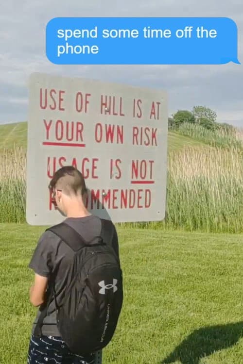Spend Some Time off the Phone (PSA) poster