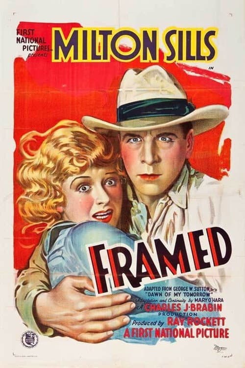 Framed poster