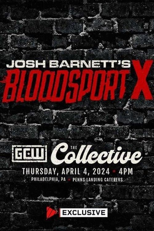 GCW Josh Barnett's Bloodsport X poster