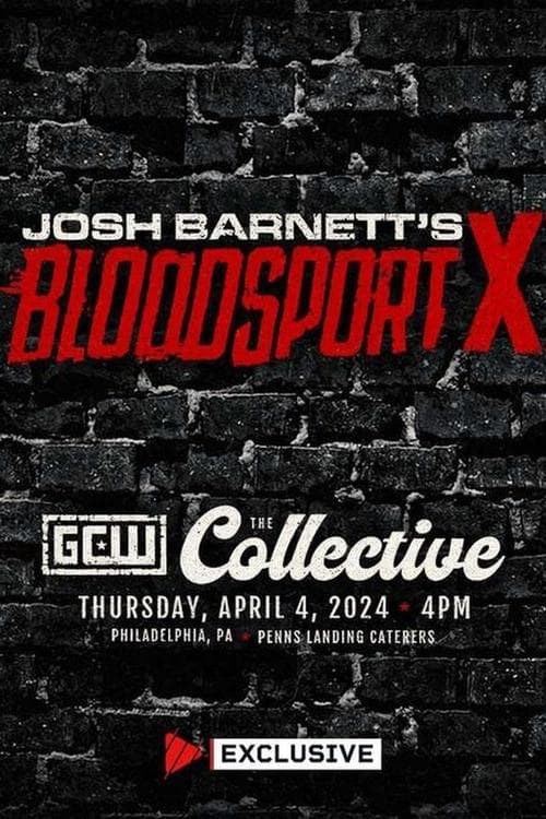 GCW Josh Barnett's Bloodsport X poster